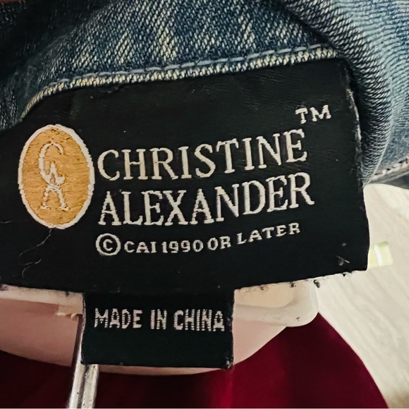 Christine Alexander Denim Jacket with Swarovski crystals - Picture 7 of 8
